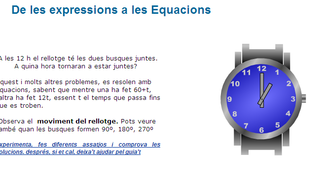 De les expressions a les Equacions | Recurso educativo 36998