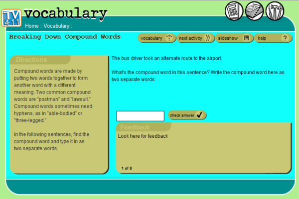 Breaking down compound words | Recurso educativo 42595