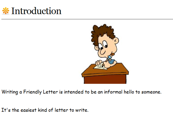 Webquest: A friendly letter | Recurso educativo 33927