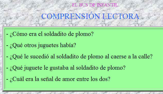 Con Mayúsculas: El soldadito de plomo | Recurso educativo 34000