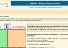 Múltiplos y divisores. Números primos | Recurso educativo 36616