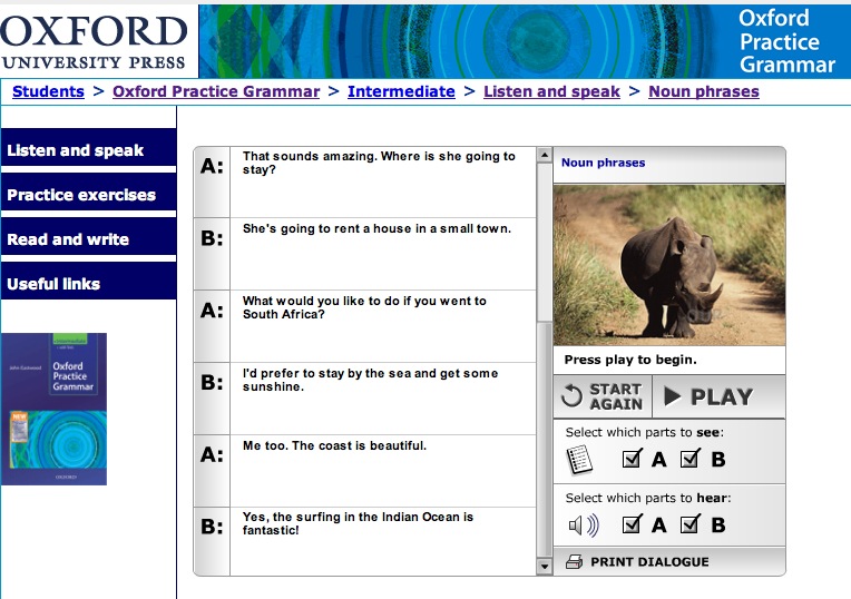 Oxford Practice Grammar Intermediate: dialogue about Africa | Recurso educativo 40429