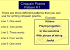 Cinquain poems | Recurso educativo 46700