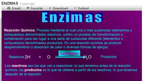 Enzimas | Recurso educativo 49002