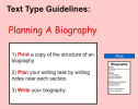 Planning a biography | Recurso educativo 54540