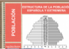 Estructura de la población española y extremeña | Recurso educativo 18248