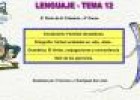 Lenguaje 4º. Tema 12 | Recurso educativo 6343