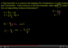 Video: Converting Farenheit to Celsius | Recurso educativo 71844