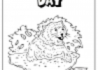 Groundhog day colouring page | Recurso educativo 77105