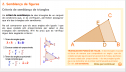 Semblança de figures: Criteris de semblança de triangles | Recurso educativo 82743