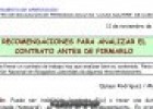 Recomendaciones para analizar el contrato antes de firmarlo | Recurso educativo 85712