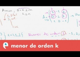 Menor de orden k y rango | Recurso educativo 109471