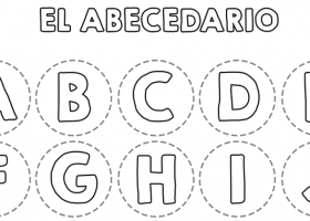 Abecedario para colorear y recortar | Recurso educativo 724691