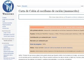 Carta de Colón al escribano de ración | Recurso educativo 738349