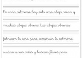 Fichas Lectoescritura ? Copiados para niños de Primaria - Papelisimo | Recurso educativo 7903291